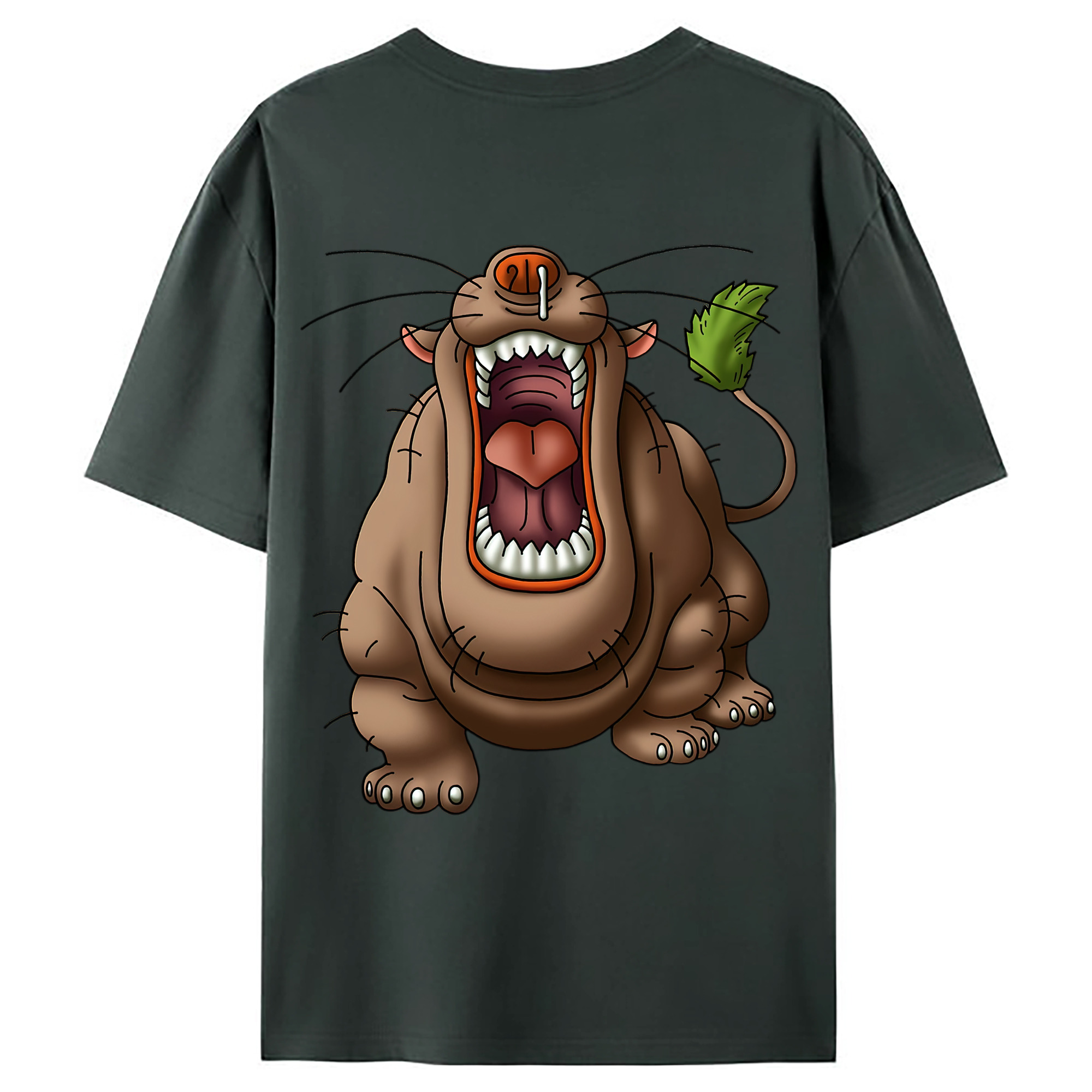（画像用） ドラゴンクエスト Doragon Kuesuto Dragon Quest 綿100％ メンズ半袖Tシャツ（バックプリント） 通気性